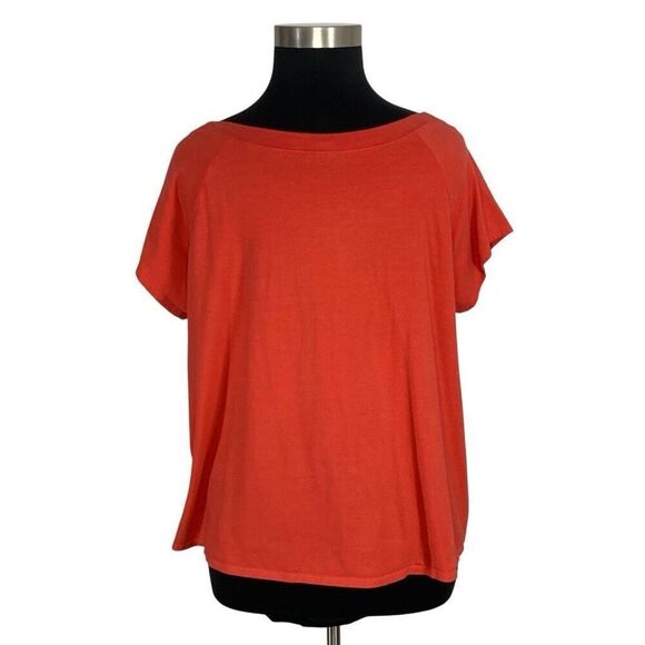 ModCloth 3X Watermelon Red Short Sleeve Top T-Shirt Retro 50s - Picture 3 of 7